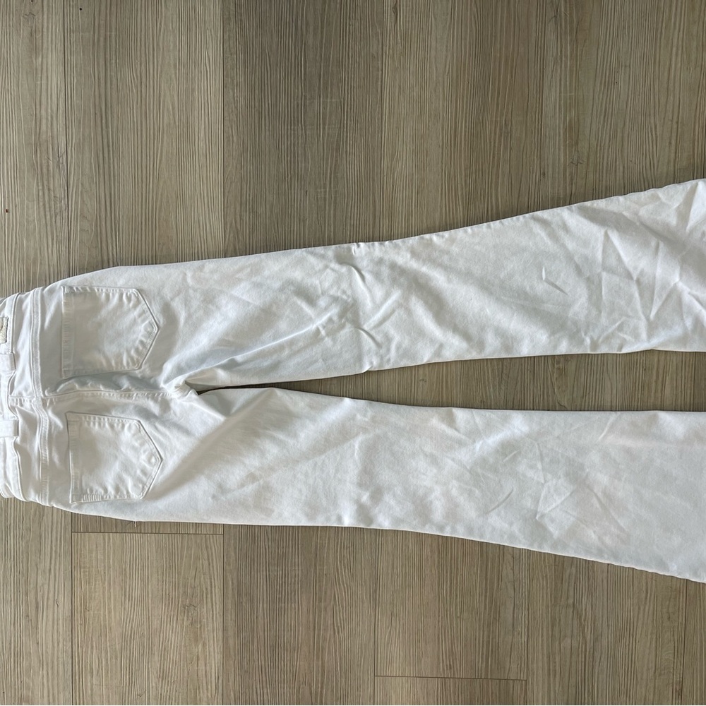 Paige flare jeans size 25, white